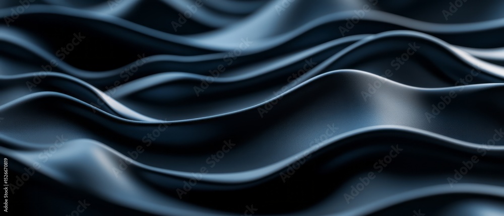 Smooth Black Fabric Waves with Soft Textures for Backgrounds and Design Elements Smooth Black Fabric Waves with Soft Textures for Backgrounds and Design Elements