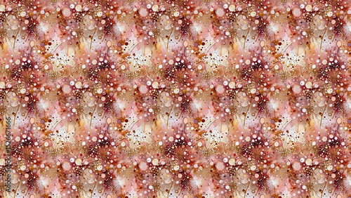 Abstract glitter explosion in rose gold and champagne hues