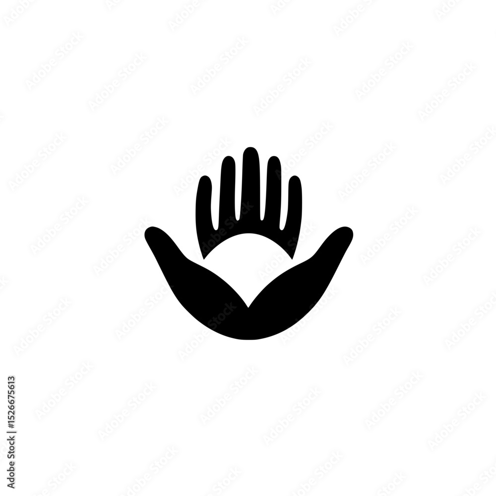 Obraz premium hands vector illustration