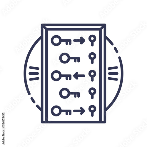 Keys and arrows symbolize overcoming barriers and rituals of unlocking potential.