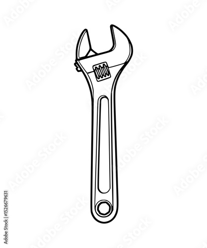 Wrench Line Art
