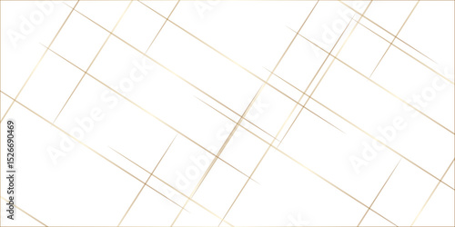 Modern minimal and clean white gold background with realistic line wave geometric circle shape, abstract white and gold colors with lines pattern texture computer geometric digital connection design .
