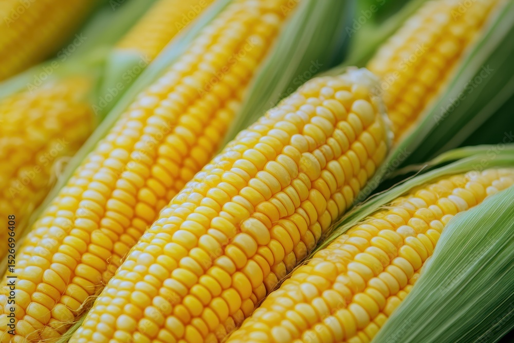 Corn Processing. Agricultural Business with Ripe Corn on Conveyor Belt Corn Processing. Agricultural Business with Ripe Corn on Conveyor Belt