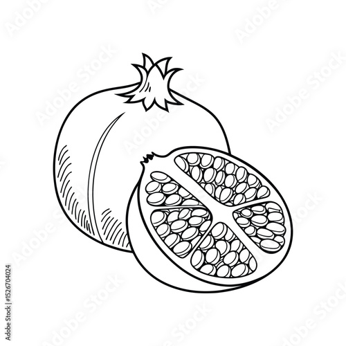 Tropical and Subtropical Fruits Coloring Book for Kids