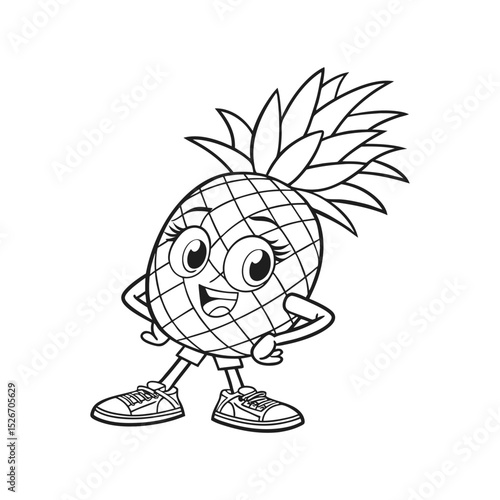 Tropical and Subtropical Fruits Coloring Book for Kids