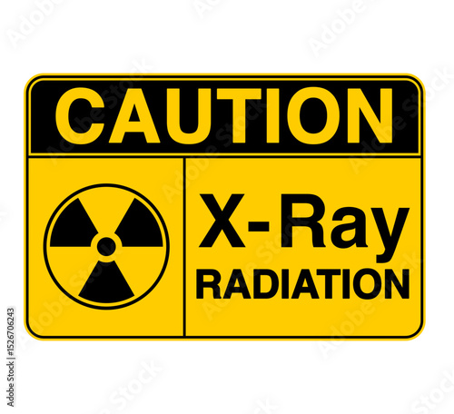  Safety Sign Marking Label Symbol Standards Caution  X-RAY Radiation ONLY authorized personnel may enter 