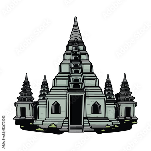 Icon Collection of Religious Temple Landmarks