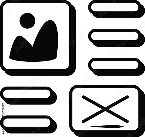 Set Of Web Development and Web Services Glyph Icons and Illustration Pack