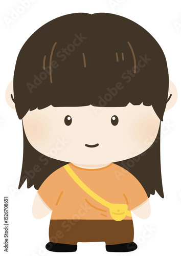 girl with a bag