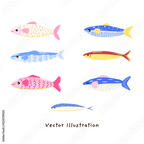 Cute fish sardines