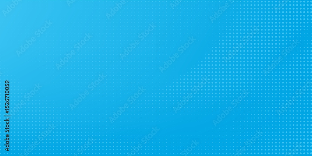 Halftone dots on blue background. Comic pop art style blank layout. Template design for comic book, presentation, sale or web banner. Vector illustration Halftone dots on blue background. Comic pop art style blank layout. Template design for comic book, presentation, sale or web banner. Vector illustration