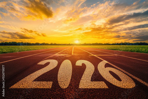 Wallpaper Mural 2026 New Year's Goal on Running Track Torontodigital.ca