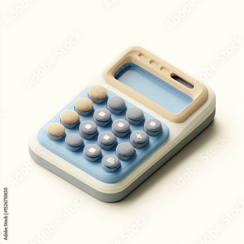 Pastel-colored calculator