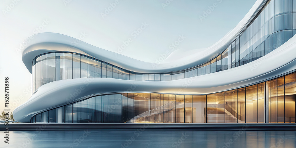 Fototapeta premium Stunning Modern Architectural Building Design