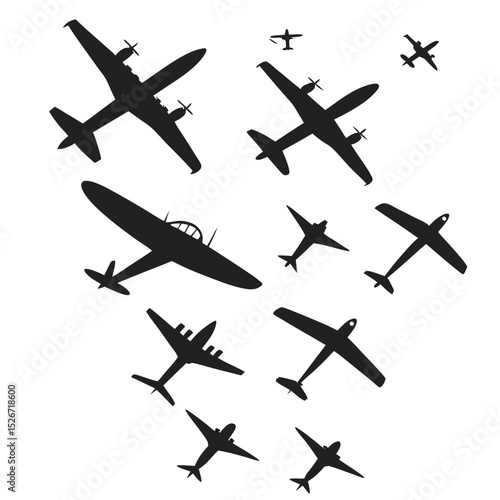 Airplane silhouette icon