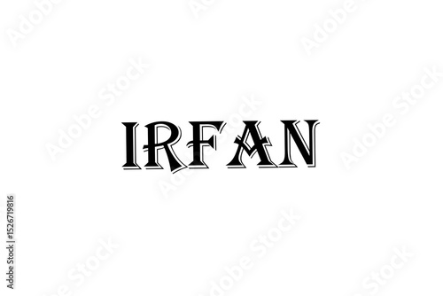 Irfan name with beautiful plan font