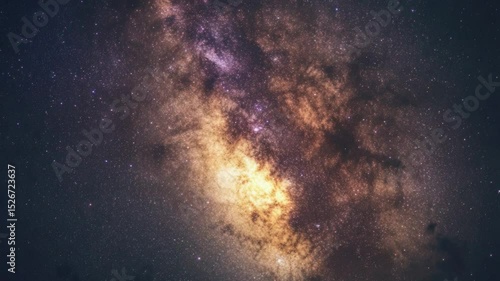 Wallpaper Mural A clear night sky with the Milky Way shining brightly, a beautiful celestial display. Torontodigital.ca