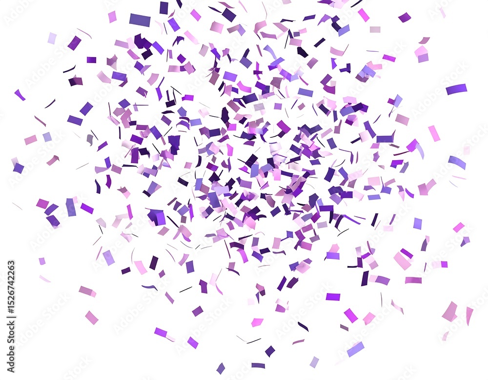 Fototapeta premium Purple confetti explosion