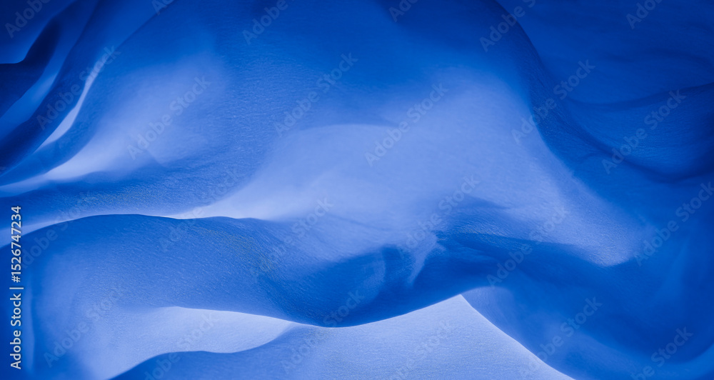 Obraz premium The blue-tone silk pattern is exquisite.