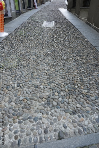 Wallpaper Mural cobblestone street in the city Torontodigital.ca