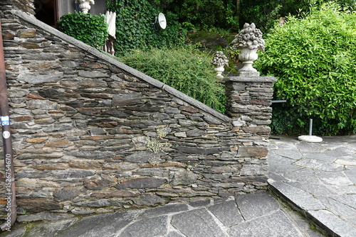 Wallpaper Mural Mauer aus Naturstein im garten Torontodigital.ca
