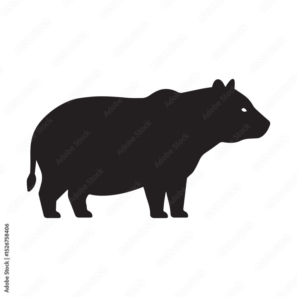 Obraz premium silhouette of a bear