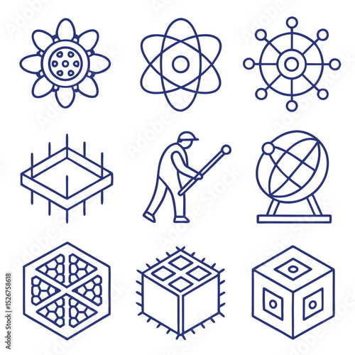 Minimalist Vector Art of Quantum Cryptography with Geometric Style  