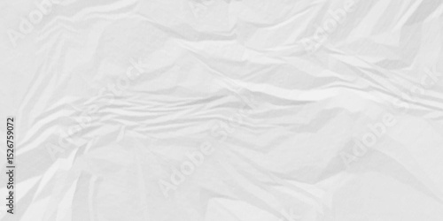 Abstract wrinkled creased crumple ragged parchment empty wrinkle cardboard blank ripped surface wrinkle old paper white crumple texture background.	
