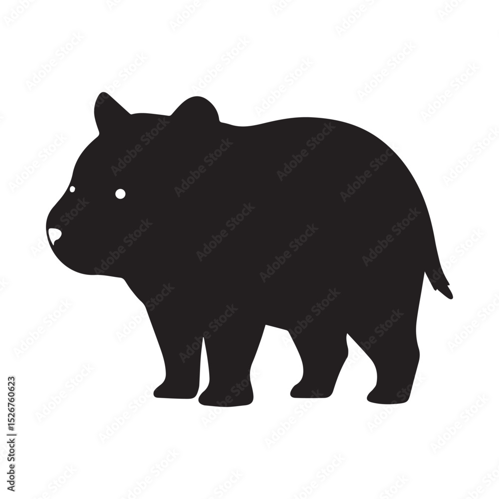 Fototapeta premium silhouette of a bear