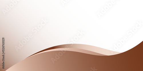 Abstract brown Mocha Mousse background with waves. shiny backdrop. Luxury card. Coffee color gradient. Summer banner, Modern pop art wallpaper. Textured effect. Modern trendy design