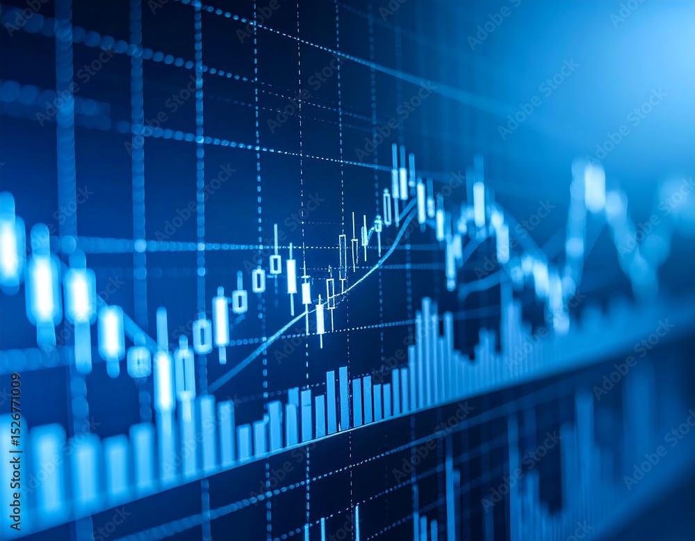 Stock market data graph Stock market data graph