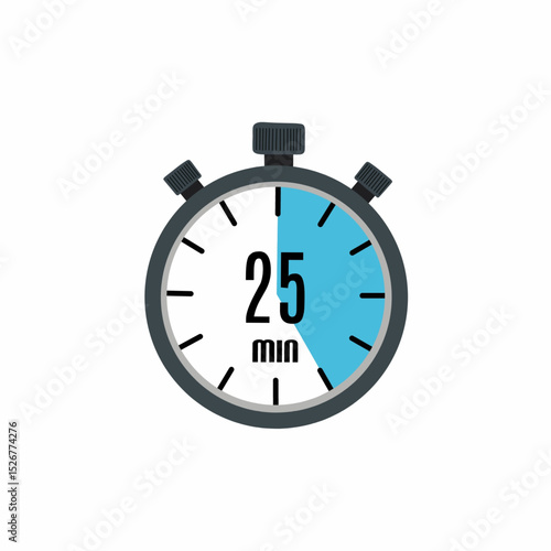 Stopwatch showing 25 minutes