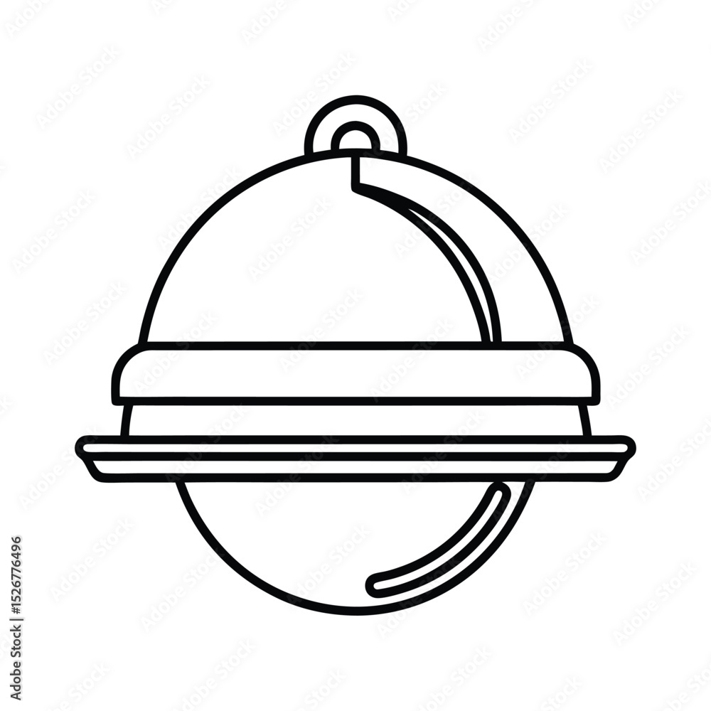 Fototapeta premium Continuous Line Drawing of Elegant Table Setting with Cutlery