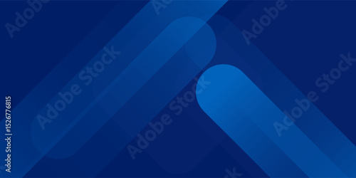 Abstract blue background with glowing geometric lines. Modern blue gradient square shape design. Futuristic technology concept. Suit for brochure, corporate, website, poster, banner, cover modern