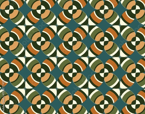 vector seamless pattern with circles