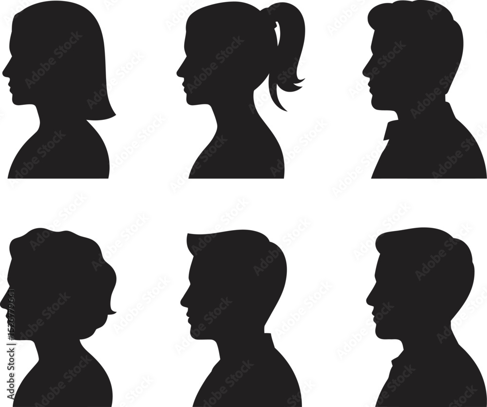 vector silhouettes of people vector silhouettes of people