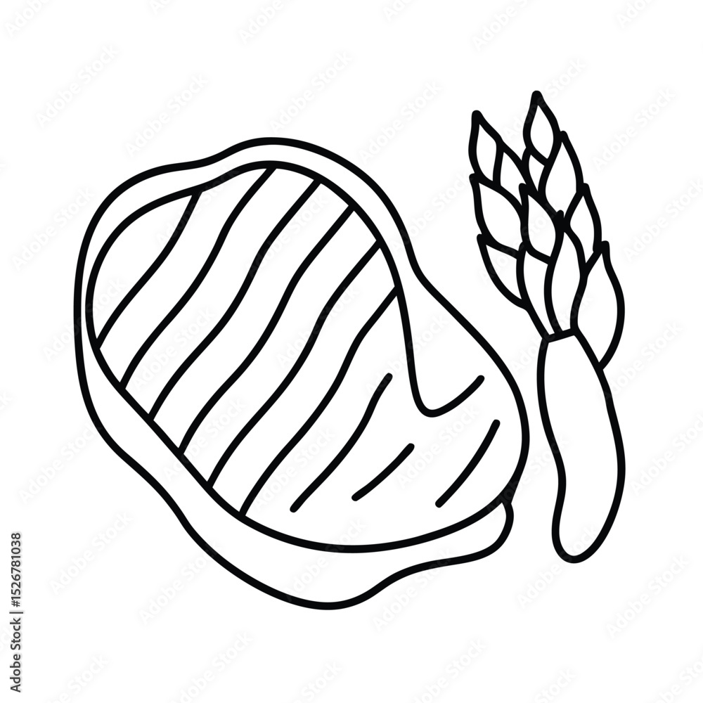 Fototapeta premium Continuous Line Drawing of Elegant Table Setting with Cutlery