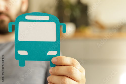 Close-up of a man holding a...