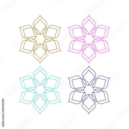 Natural Mandala Ayurveda Resort Sign Symbol Logo
