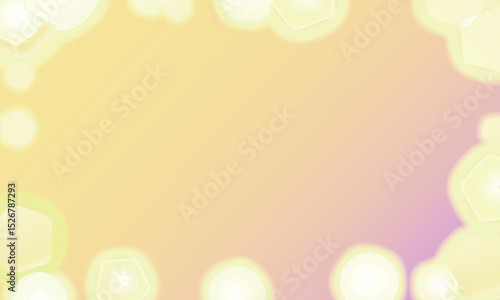 くるくる巻いた光が散らばるぼやけたフレーム