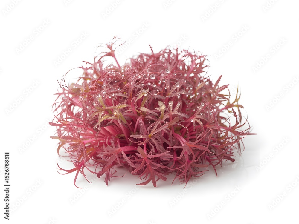 Naklejka premium Tropical Beet Microgreens isolated on a white background