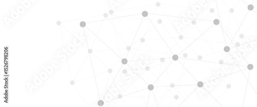  Abstract technology dot and line connection digital hi tech design concept background. Space for text. Vector illustration