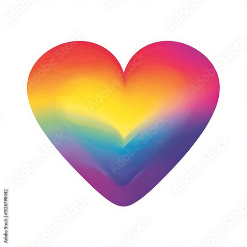 Wallpaper Mural Vibrant Rainbow Heart Symbol of Love and Pride

 Torontodigital.ca