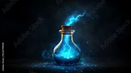 A potion of speed with lightning bolts inside