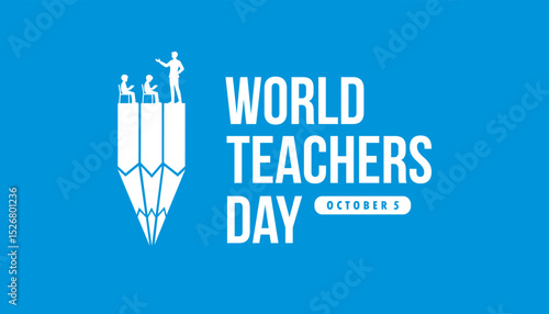 world teachers day vector concept design