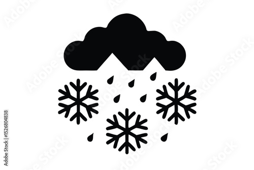 snowstorm vector icon