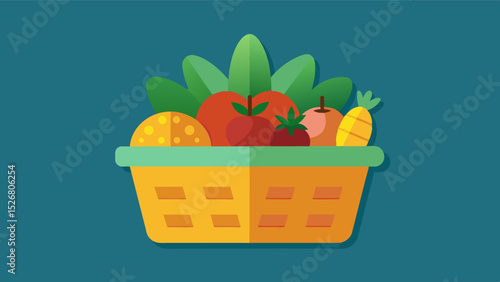 A small basket of fruits and vegetables at the market could easily set you back a weeks worth of wages forcing many families to ration their meals and make do with less.. Vector illustration