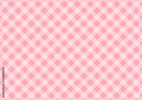 かわいい手書き風の赤のチェック柄背景　イラスト　ベクター	
