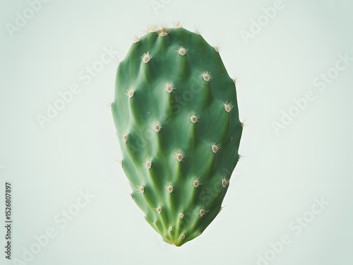 Nopal (Cactus Pads) with a white background