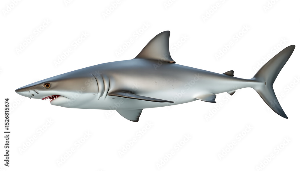 Predatory shark swimming in ocean marine environment digital art underwater view wildlife concept Predatory shark swimming in ocean marine environment digital art underwater view wildlife concept